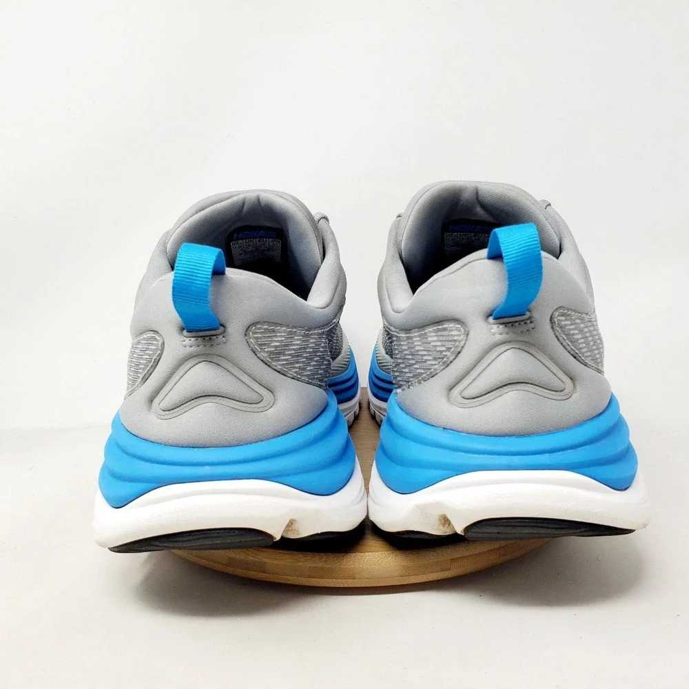 Hoka One One Gaviota 5 Shoes Mens 13 2E WIDE Grey Blue Walking Running Sneaker